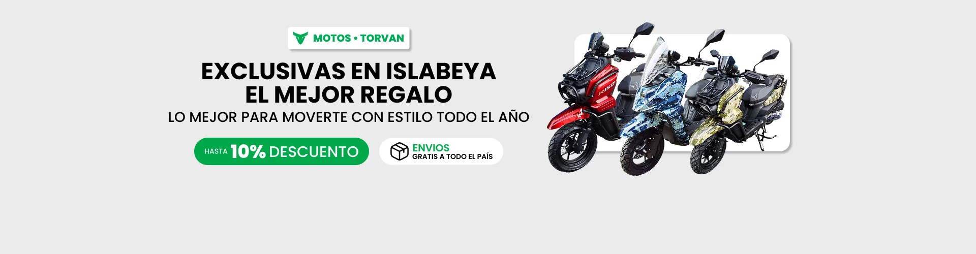 Motos Torvan, marca exclusiva en Islabeya