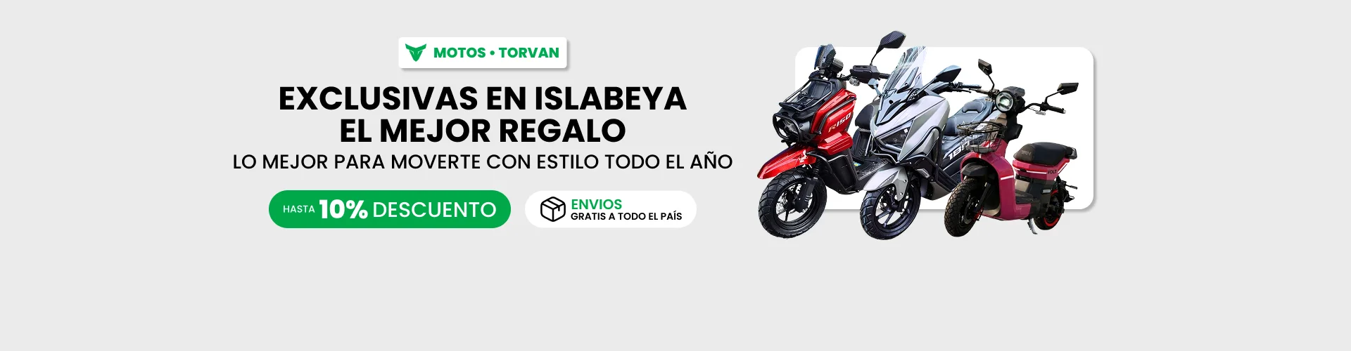 Motos Torvan, marca exclusiva en Islabeya