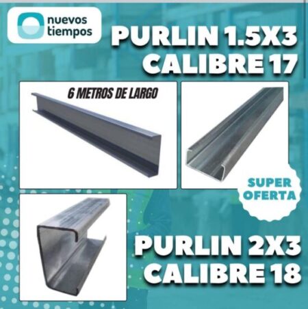 Purlin de Acero – Alta Resistencia para Construcción