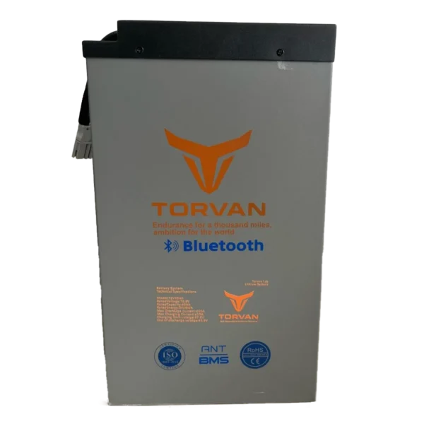 Batería de Litio LFP-72V 45AH marca Torvan. Batería de almacenamiento para motos eléctricas y sistemas solares.