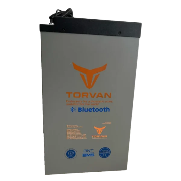 Batería de Litio LFP-72V 50AH marca Torvan. Batería de almacenamiento para motos eléctricas y sistemas solares.
